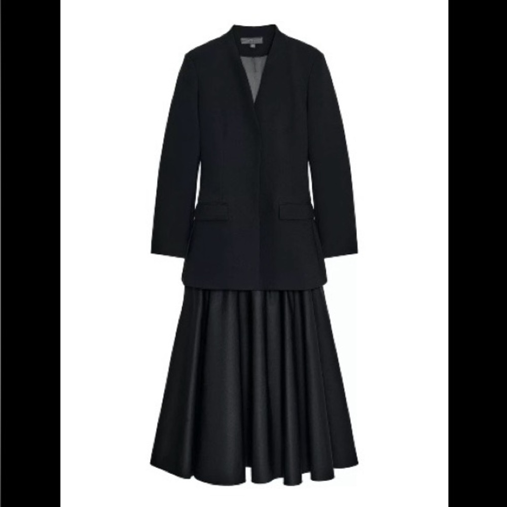 New Elegant Zara Black  Blazer Dress Limited Edition size L runs like M org $179
